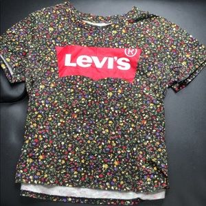 Levis floral pattern t shirt